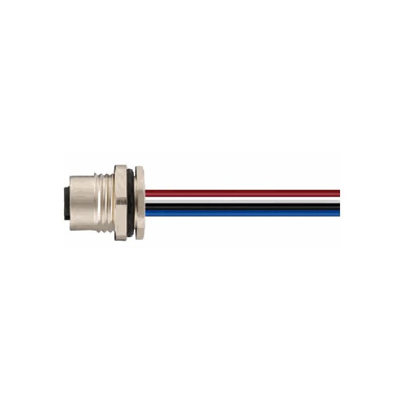 Connecteur femelle M12, 12 pol., codage A IP67, 1.5A, non-blindé